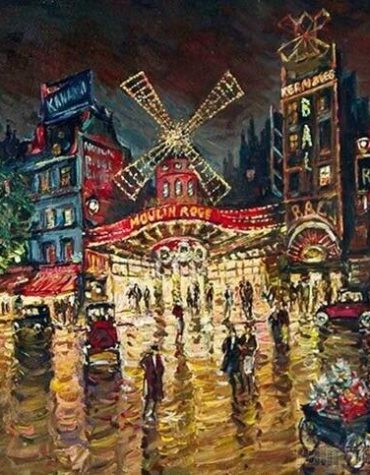 Paris Night Cityscape Paint By Numbers