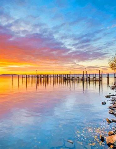 Maryland City Sunset Paint By Numbers