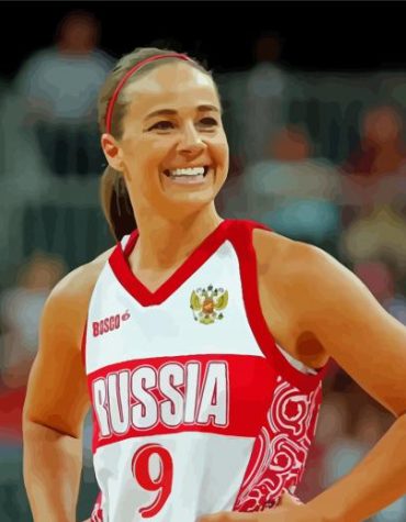 Becky Hammon Basketball Champion Paint By Numbers