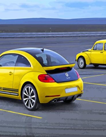 Yellow Beetle GSR Paint By Numbers