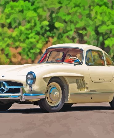 Classic Mercedes SL 300 Paint By Numbers