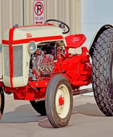Ford 8N Tractor Paint By Numbers