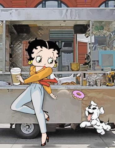 Betty Boop and Her Canine Companion Paint By Numbers