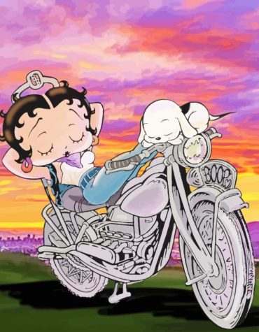 Betty Boop Motocross Adventure Paint By Numbers