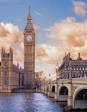 London Big Ben Scenery Paint By Numbers
