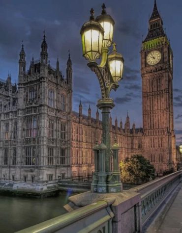 Big Ben Nighttime Scene Paint By Numbers