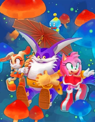 Big The Cat Sonic Art Paint By Numbers