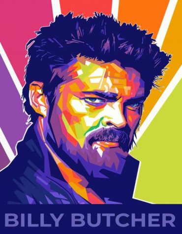 Billy Butcher Movie Pop Art Paint By Numbers