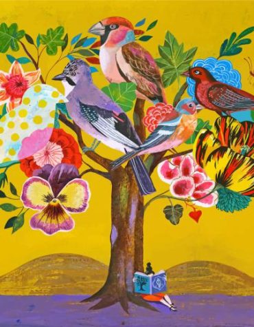Birds and Flowers Paint By Numbers