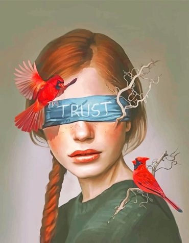 Birds and Woman Paint By Numbers