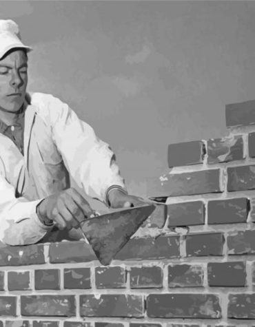 Brick Worker Scene Paint By Numbers