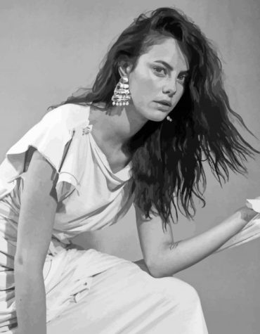 Monochrome Kaya Scodelario Paint By Numbers