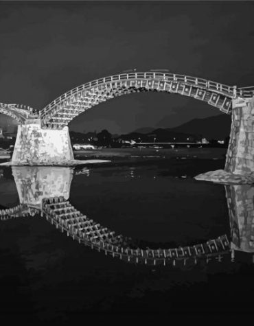 Japanese Kintaikyo Bridge Paint By Numbers