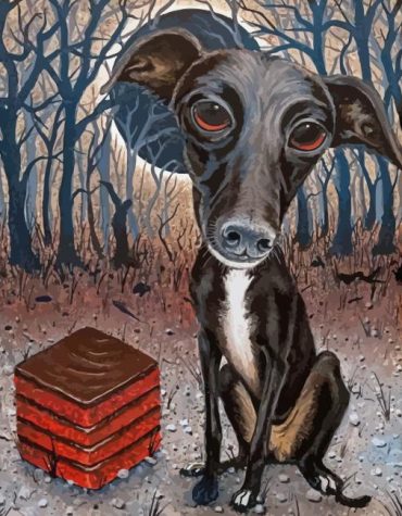 Black Greyhound Companion Paint By Numbers