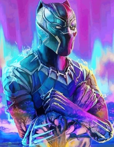Marvel Superheroes Black Panther Paint By Numbers