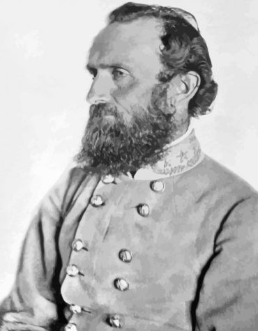 Stonewall Jackson Vintage Commander Paint By Numbers