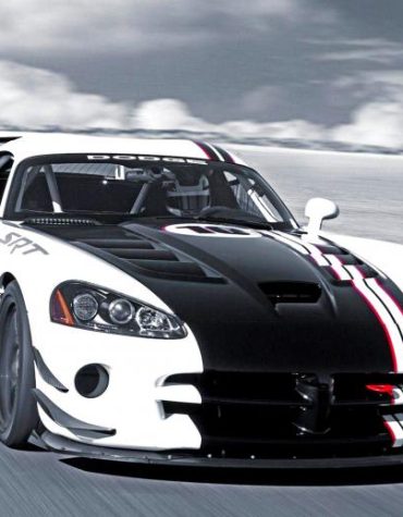 Black and White Dodge Viper Car Paint By Numbers