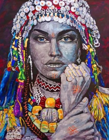 Moroccan Amazigh Woman Paint By Numbers