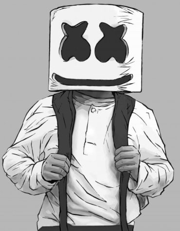 Marshmello Black and White Paint By Numbers