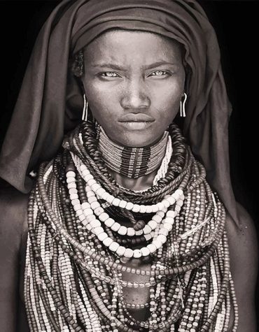 Beautiful African Woman Paint By Numbers