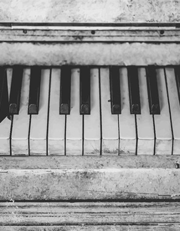 Black and White Piano Masterpiece Paint By Numbers