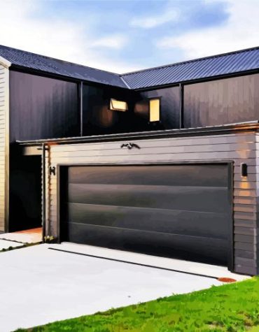 Black Barn Architecture Paint By Numbers