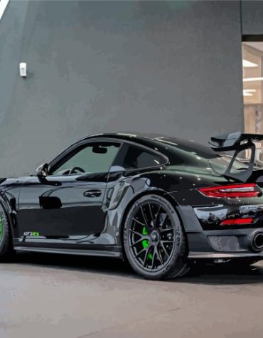 Black Porsche Gtr2 Paint By Numbers
