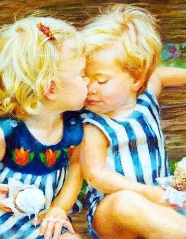 Blond Kids Creativity Paint By Numbers