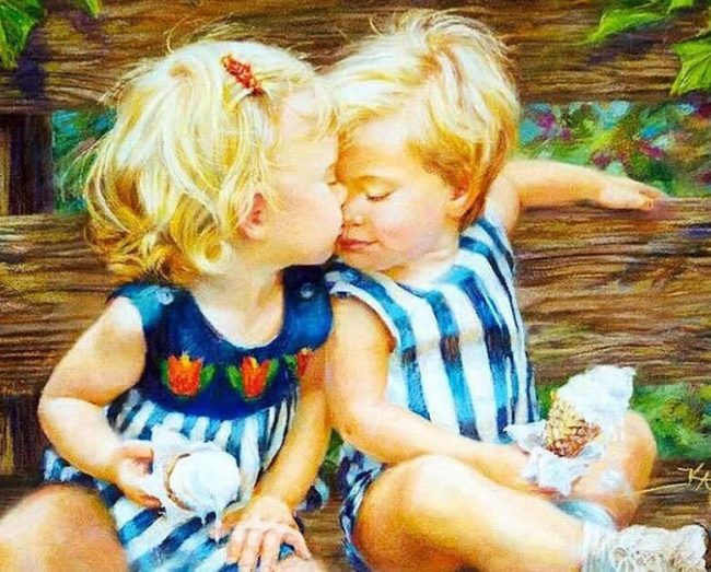 Blond Kids Creativity Paint By Numbers