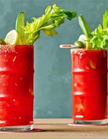 Bloody Mary Drinks Paint By Numbers
