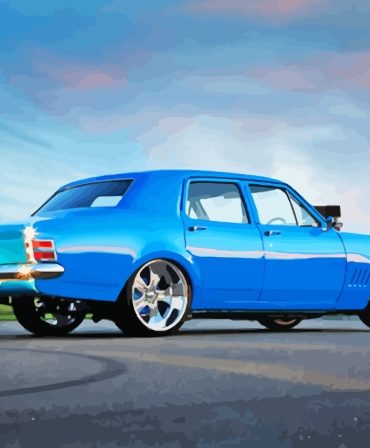 Blue HT Holden Car Paint By Numbers
