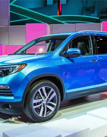 Blue Honda Pilot Engine Paint By Numbers