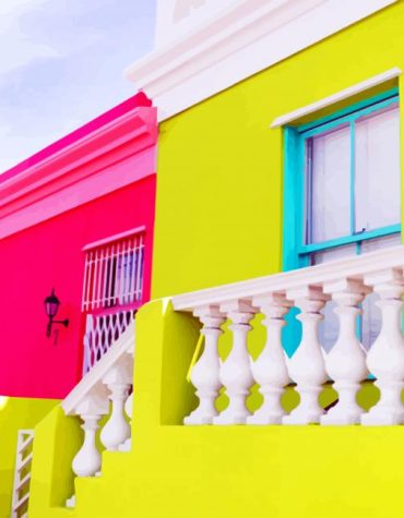 South African Colorful Buildings Paint By Numbers