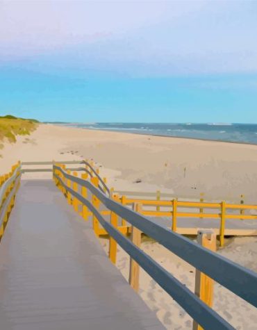 Boardwalk Seascape Sandy Neck Paint By Numbers
