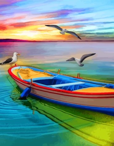 Serene Lake Scene Paint By Numbers