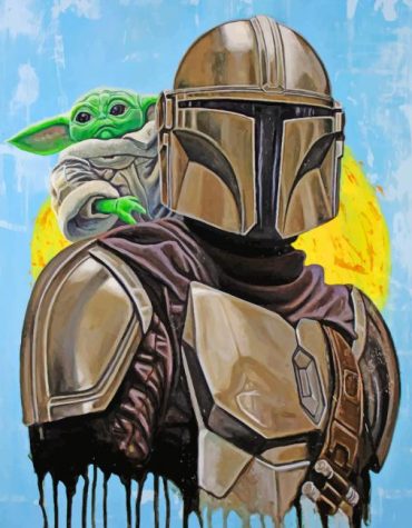 Boba Fett and Grogu Paint By Numbers