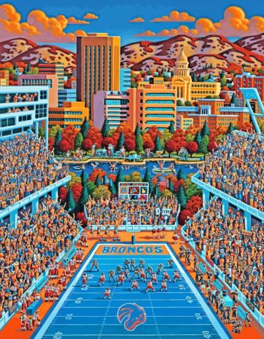 Boise State Broncos Football Players Paint By Numbers