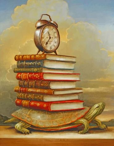 Vintage Turtle Books Paint By Numbers