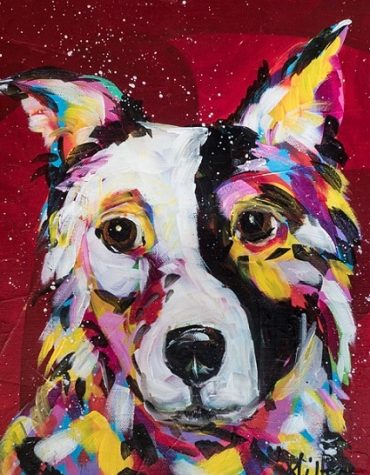 Border Collie Painting Paint By Numbers