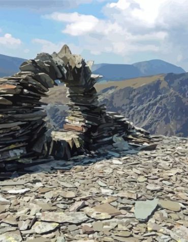 Borrowdale Banksy Mountain Views Paint By Numbers