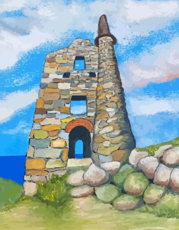 Botallack Tin Mine UK Paint By Numbers