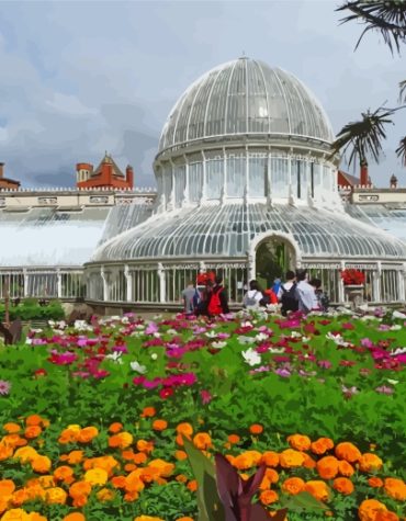 Botanic Gardens Cityscape Paint By Numbers