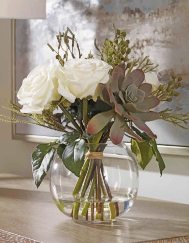 Glass Vase Bougainvillea Paint By Numbers