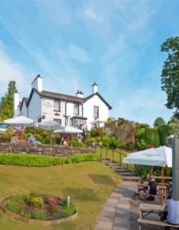 Bowness On Windermere Architecture Paint By Numbers