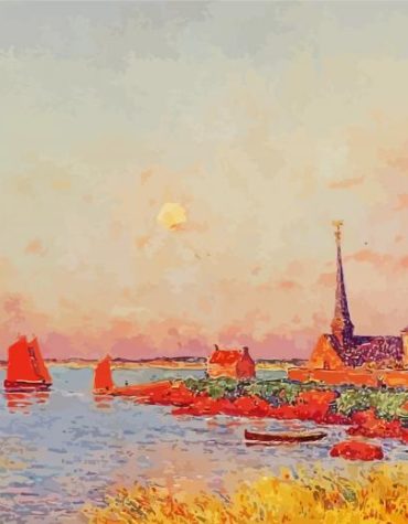 Breton Seascape by Ferdinand Du Puigaudeau Paint By Numbers