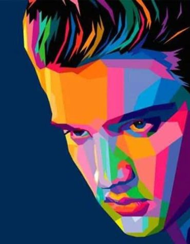 Colorful Elvis Presley Pop Art Paint By Numbers