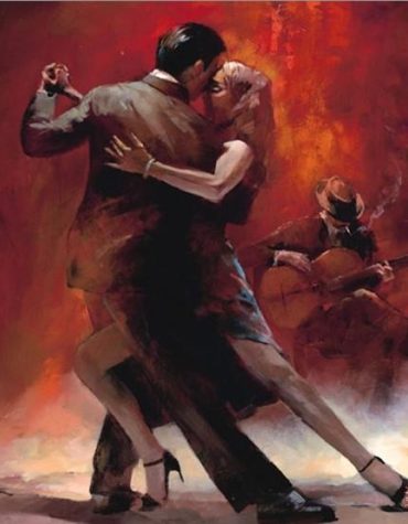 Flamingo Dancing Couple Paint By Numbers