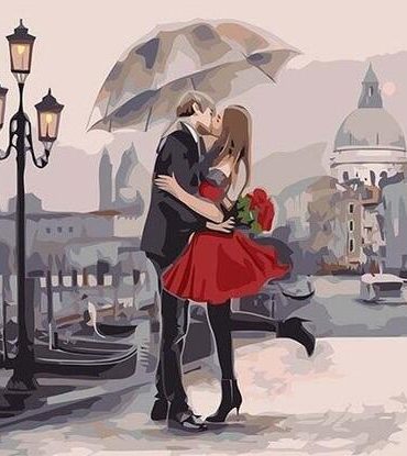 Romantic Couple Honeymoon Paint By Numbers