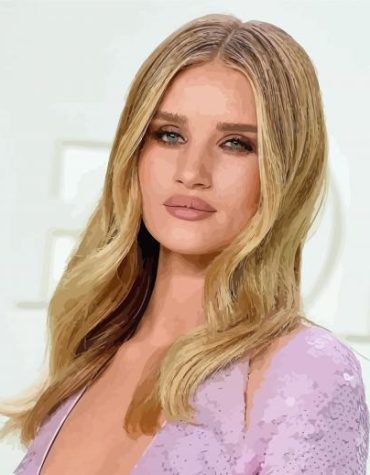Rosie Huntington Whiteley Model Paint By Numbers