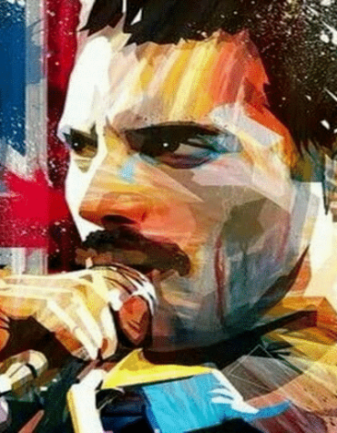 British Singer Freddie Mercury Paint By Numbers